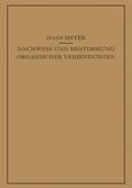 Meyer |  Lehrbuch der Organisch-Chemischen Methodik | Buch |  Sack Fachmedien