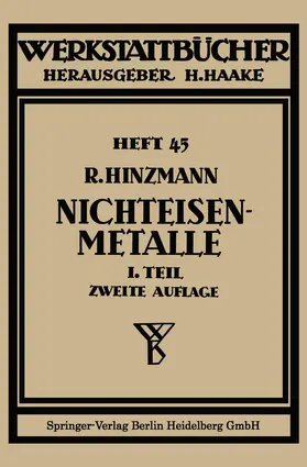 Hinzmann |  Nichteisenmetalle | Buch |  Sack Fachmedien