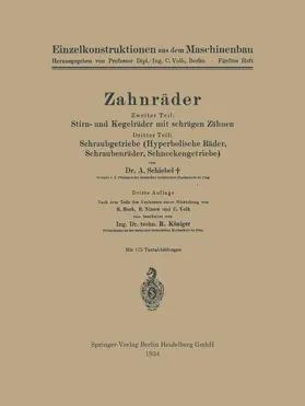 Schiebel / Königer |  Zahnräder | Buch |  Sack Fachmedien