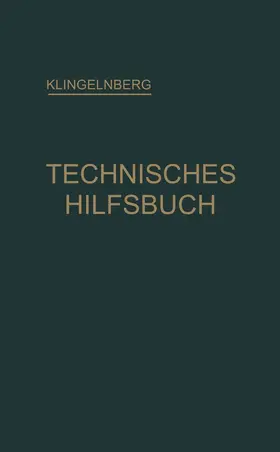 Preger / Reindl |  Klingelnberg Technisches Hilfsbuch | Buch |  Sack Fachmedien