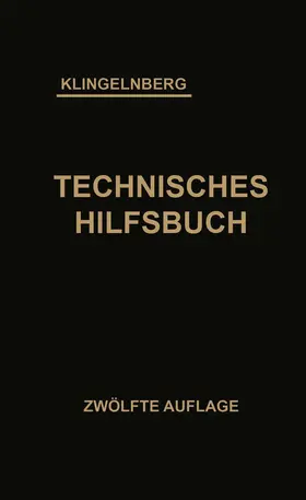Klingelnberg / Preger / Reindl |  Klingelnberg Technisches Hilfsbuch | Buch |  Sack Fachmedien