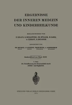 Lang |  Die Beeinflussung der Darmmotilität durch Abführ- und Stopfmittel | Buch |  Sack Fachmedien