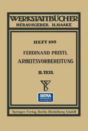 Pristl |  Arbeitsvorbereitung | Buch |  Sack Fachmedien
