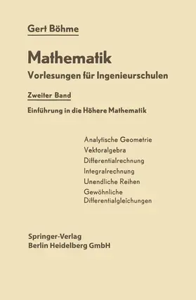 Böhme |  Einführung in die Höhere Mathematik | Buch |  Sack Fachmedien