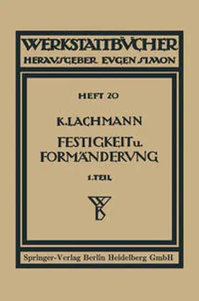 Lachmann |  Festigkeit und Formänderung | eBook | Sack Fachmedien