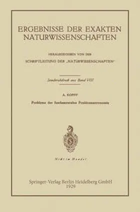 Kopff |  Probleme der fundamentalen Positionsastronomie | eBook | Sack Fachmedien