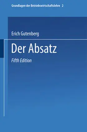Gutenberg |  Der Absatz | eBook | Sack Fachmedien