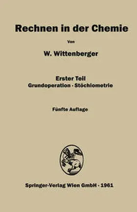 Wittenberger |  Rechnen in der Chemie | eBook | Sack Fachmedien