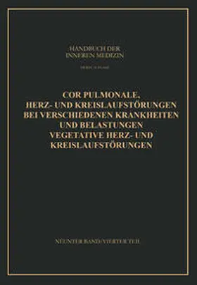 Arnold / Bergmann / Mohr |  Cor Pulmonale Herz- und Kreislaufstörungen bei Verschiedenen Krankheiten und Belastungen Vegetative Herz- und Kreislaufstörungen | eBook | Sack Fachmedien