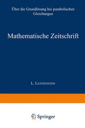 Rothe |  Über die Grundlösung bei parabolischen Gleichungen | eBook | Sack Fachmedien