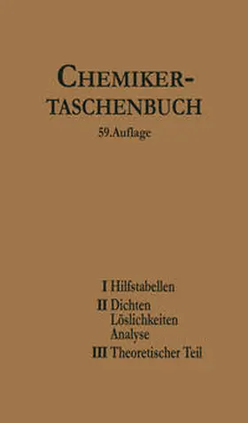 Biedermann / Koppel / Roth |  Chemiker-Taschenbuch | eBook | Sack Fachmedien