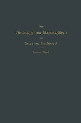 von Hanffstengel | Die Förderung von Massengütern | E-Book | www.sack.de