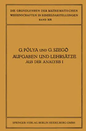 Jenkins / Szegö |  Aufgaben und Lehrsätze aus der Analysis | eBook | Sack Fachmedien