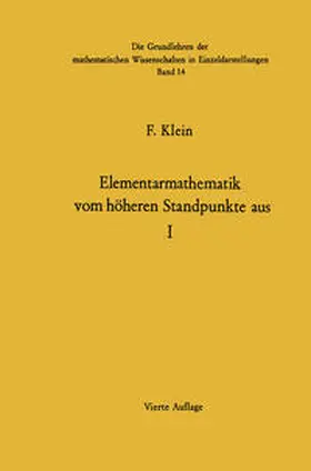 Klein / Hellinger / Seyfarth | Elementarmathematik Vom Höheren Standpunkte Aus | E-Book | sack.de