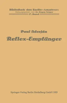 Adorján | Reflex-Empfänger | Buch | 978-3-662-38650-7 | www.sack.de