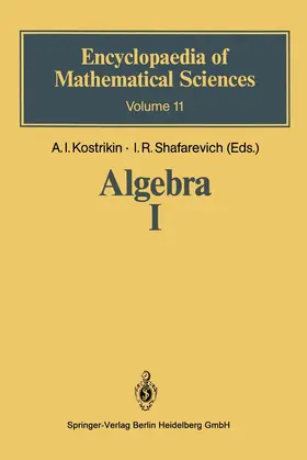 Kostrikin / Shafarevich |  Algebra I | Buch |  Sack Fachmedien