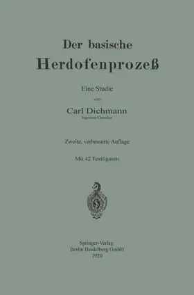 Dichmann | Der basische Herdofenprozeß | Buch | 978-3-662-38782-5 | www.sack.de