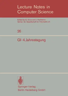 Siefkes |  GI-4.Jahrestagung | Buch |  Sack Fachmedien
