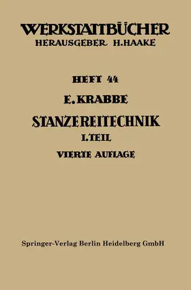 Krabbe |  Stanzereitechnik | Buch |  Sack Fachmedien