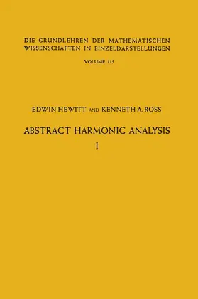 Ross / Hewitt |  Abstract Harmonic Analysis | Buch |  Sack Fachmedien