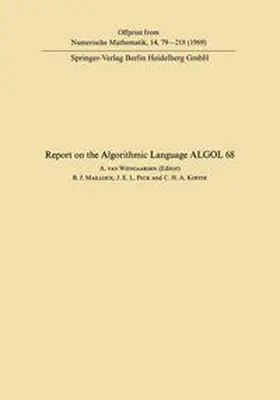 Wijngaarden |  Report of Algorithmic Language ALGOL 68 | eBook | Sack Fachmedien