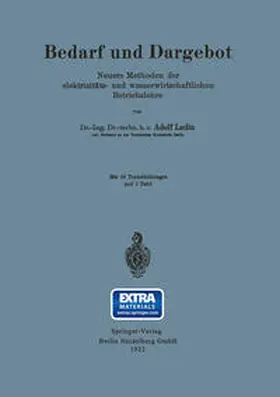 Lüdin |  Bedarf und Dargebot | eBook | Sack Fachmedien