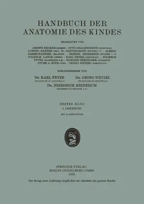 Becker / Dragendorff / Gräper |  Handbuch der Anatomie des Kindes | Buch |  Sack Fachmedien