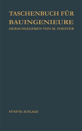 Foerster | Taschenbuch für Bauingenieure | Buch | sack.de