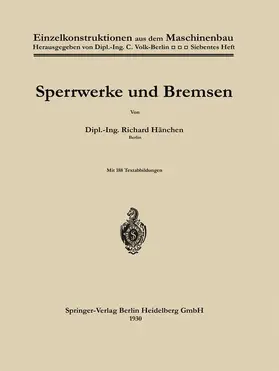 Hänchen | Sperrwerke und Bremsen | Buch | 978-3-662-40573-4 | www.sack.de