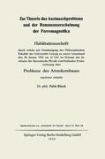 Bloch |  Zur Theorie des Austauschproblems und der Remanenzerscheinung der Ferromagnetika | Buch |  Sack Fachmedien