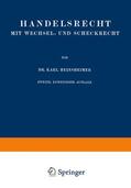 Heinsheimer |  Handelsrecht mit Wechsel- und Scheckrecht | Buch |  Sack Fachmedien