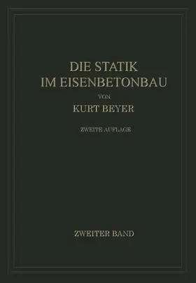 Beyer |  Die Statik im Eisenbetonbau | Buch |  Sack Fachmedien