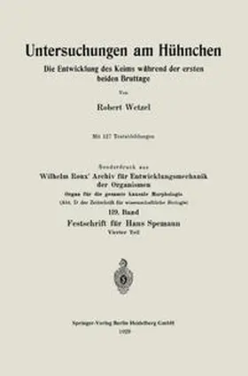 Wetzel |  Untersuchungen am Hühnchen | eBook | Sack Fachmedien
