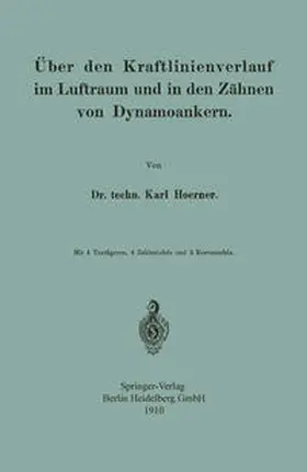Hoerner |  Über den Kraftlinienverlauf im Luftraum und in den Zähnen von Dynamoankern | eBook | Sack Fachmedien