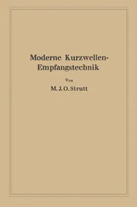 Strutt |  Moderne Kurzwellen-Empfangstechnik | eBook | Sack Fachmedien