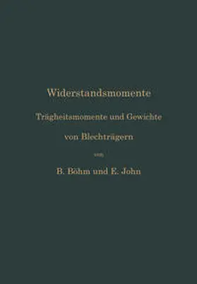 Böhm / John |  Widerstandsmomente | eBook | Sack Fachmedien