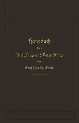  Handbuch der Verfassung und Verwaltung in Preußen und dem Deutschen Reich | eBook | Sack Fachmedien