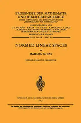 Day |  Normed Linear Spaces | eBook | Sack Fachmedien