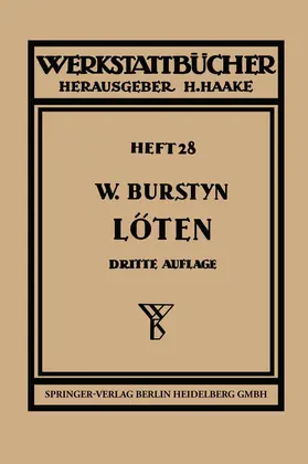 Burstyn |  Das Löten | Buch |  Sack Fachmedien