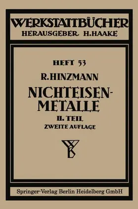 Hinzmann | Nichteisenmetalle | Buch | 978-3-662-41757-7 | www.sack.de