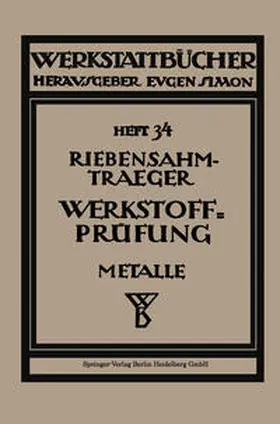 Riebensahm / Riebensahm-Traeger / Träger |  Werkstoffprüfung (Metalle) | eBook | Sack Fachmedien