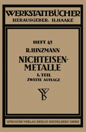 Hinzmann |  Nichteisenmetalle | Buch |  Sack Fachmedien
