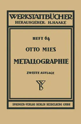 Mies |  Metallographie | eBook | Sack Fachmedien
