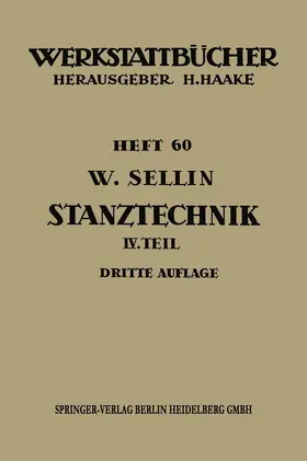 Sellin |  Stanztechnik | Buch |  Sack Fachmedien