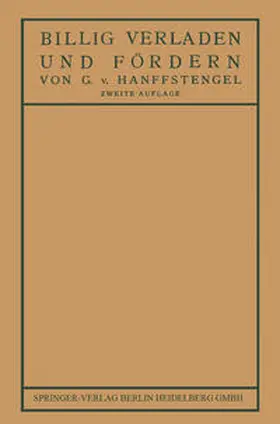 von Hanffstengel | Billig Verladen und Fördern | E-Book | www.sack.de