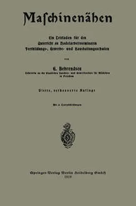 Behrendsen | Maschinenähen | E-Book | sack.de