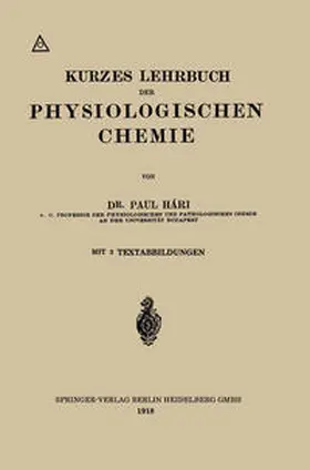 Hári |  Kurzes Lehrbuch der Physiologischen Chemie | eBook | Sack Fachmedien