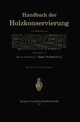 Troschel / Scheibe |  Handbuch der Holzkonservierung | eBook | Sack Fachmedien