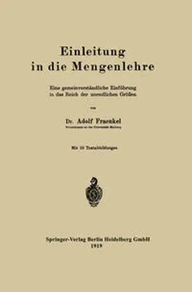 Fraenkel |  Einleitung in die Mengenlehre | eBook | Sack Fachmedien