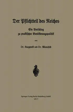 Kuczynski / Mansfeld |  Der Pflichtteil des Reiches | eBook | Sack Fachmedien